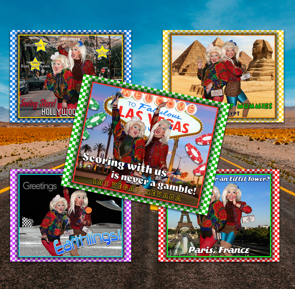 Darlene and Jane Travel Postcard Set